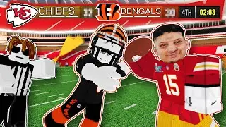 I PLAYED IN THE ROBLOX SUPER BOWL! (NFL Universe Football)