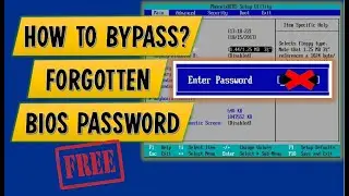 How To Bypass LAPTOP'S  Forgotten BIOS PASSWORD for FREE, Easy Step By Steps Guide 2024