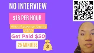 NO Interview/Phone/Experience AI Jobs Hiring!  Response Agents Needed - Get paid $50 in 25 minutes