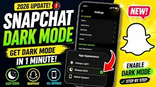 How To Get Dark Mode On Snapchat (iPhone & Android) I Snapchat Dark Mod