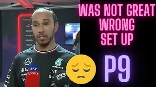 Lewis Hamilton interview P9 qualifying Bahrain grand prix #f1 #lewishamilton  #bahraingp #formula1