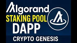 Algorand staking pool DApp by Crypto Genesis