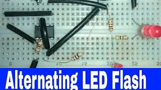 Alternating LED Flasher: How to make a dual LED flasher circuit