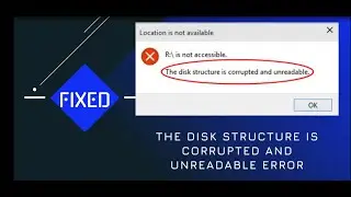 The Disk Structure Is Corrupted And Unreadable Error | Video Guide | Rescue Digital Media