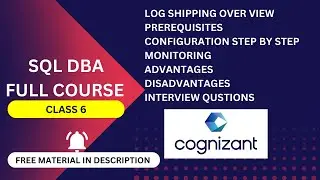 LOG SHIPPING SQL SERVER  (SQL SERVER  DATABASE FULL COURSE )