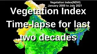 Watching the Earth breathe: Seasonal Vegetation Time lapse for the last two decades (2000 to 2021)