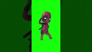Baby Deadpool Bye Bye Bye Dance | Green Screen