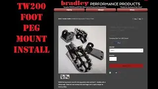 Bradley Performance TW200 Foot Peg Mounts - Install
