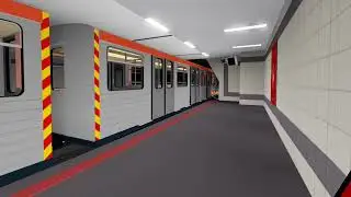 Athens metro roblox, Train departing from Larissa to Attiki