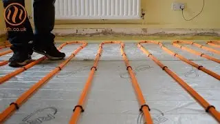 Underfloor heating insulation over slab with SUPERflex™ install by Continal Underfloor