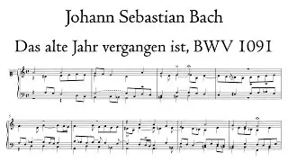 Bach - Das alte Jahr vergangen ist, BWV 1091 - Schnitger organ, Noordbroek, Hauptwerk