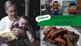 #ferias 💚| Aniversário do vovô + presente do dindo e churrasco e bagunça