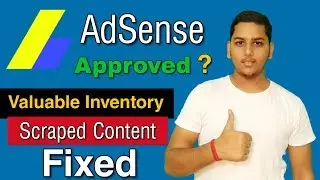 Fix valuable inventory scraped content error and get google adsense approval | Niraj Yadav