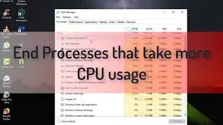 How To Fix High CPU usage on Window 10/ 8/ 7 2018!