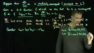 Rearrangements of Absolutely Convergent Series Converge
