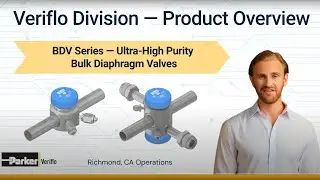 Parker Veriflo BDV Series Ultra-high Purity Bulk Diaphragm Valve for Semiconductor Applications