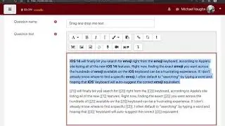 Drag-and-Drop Into Text Question Type