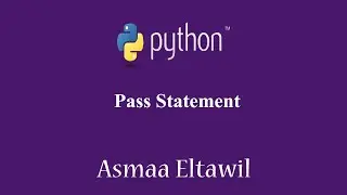 Object Oriented Programming (OOP) in python - Pass Statement
