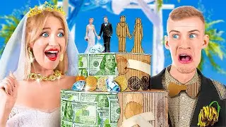 RICH VS BROKE CAKE DECORATING CHALLENGE || Funny Food Hacks by 123GO! CHALLENGE