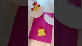 Ideas for children/the easiest way to make a cute chick with colored paper