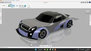 car design in Autodesk Fusion 360