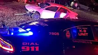 160 MPH Mustang Chase. POLICE DASHCAM.