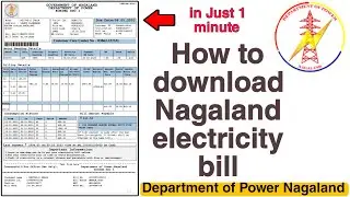 How to download Nagaland electricity bill in just 1 minute | Department of Power Nagaland