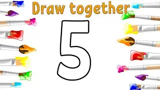 Draw the number five | Рисуем цифру пять | Біз бес санды тартамыз