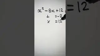 Factorising quadratics with negative coefficient of x #shorts