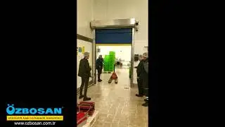 Özbosan - Gıda Tesisi Sarmal PVC Kapı Krom