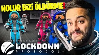 GERÇEKÇİ AMONG US ama HEP KATİL OLUYORUM! (AŞIRI EĞLENDİK) Lockdown Protocol