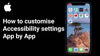 How to customise Accessibility settings App by App. #apple