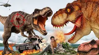 New Hollywood Movie (2024) Dinosaur Attack | KONG 2 Vs T-rex| Jurassic Park 5 | Dinosaur