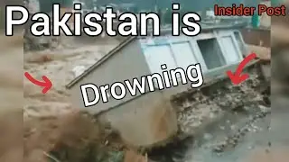 Footage from Pakistan today entire building washed away by floods #insiderpost @CNN @BBCNews