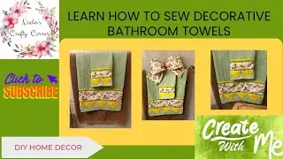 How to make decorative towels | how to sew a decorative border | #diysewing  | #sewingtutorial