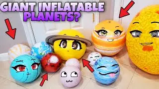 Giant PLANET Inflatables For Christmas! Mega Vinyl Solar System Space Balls Decorations ARE HUGE!