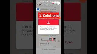 this apk file might contain unsafe content make sure you trust the sender whatsapp | solution 2024