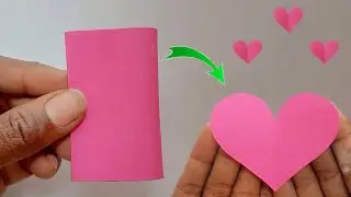 कागज के टुकड़ा से दिल बनाना सीखे kagaj se design Dil banana sikhe