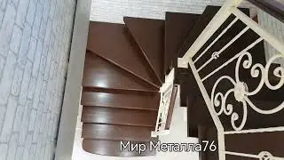 Лестница на второй этаж в частном доме от Мир Металла76