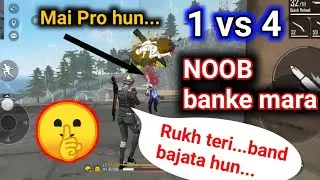 Best Freefire Gaming video, Freefire tips and tricks, pro Vs noob , 1vs4 gaming video