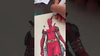 ✍️ Lady Deadpool… #inksketch #comicart #copic #ladydeadpool #deadpoolandwolverine
