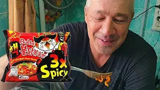 Пробуем самую острую лапшу в мире