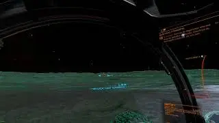 nave estava dentro da lua - Elite Dangerous