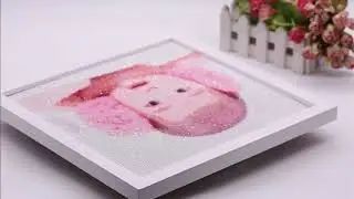 Алмазная вышивка по вашему фото круглыми стразами