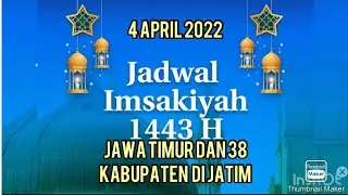 Jadwal imsak dan Salat subuh  di Jatim, 4 April 2022 bulan ramadhan