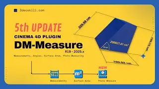 Cinema 4D Plugin - DM Measure 2024 Update 5 - Photo Measure Tool -  Distances, Angles, Surface Area