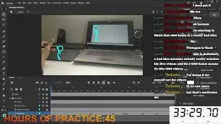 Practice animation and drawing: Live 43 (1,000 hours challenge)
