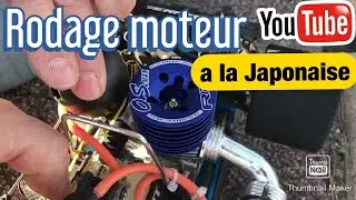 🔴 RODAGE MOTEUR TECHNIQUE DITE « A LA JAPONAISE » OS MAX R21  3,5 CC PISTE
