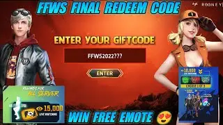 FFWS FINAL REDEEM CODE FOR ALL SERVERS || FFWS EMOTE REDEEM CODE || REDEEM NOW 😍😍😍😍😍