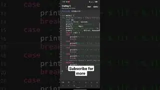 C Program to Make a Simple Calculator Using switch...case#shorts #coding #computer